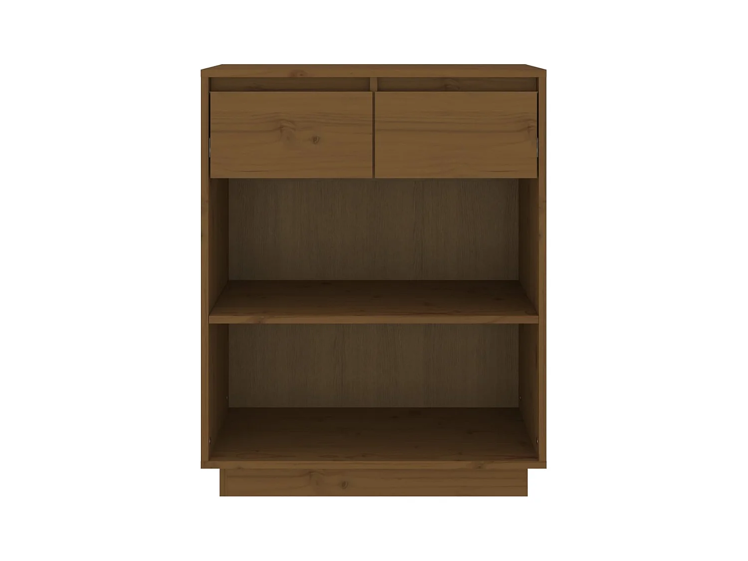 Armoire console Marron miel 60x34x75 cm Bois de pin solide