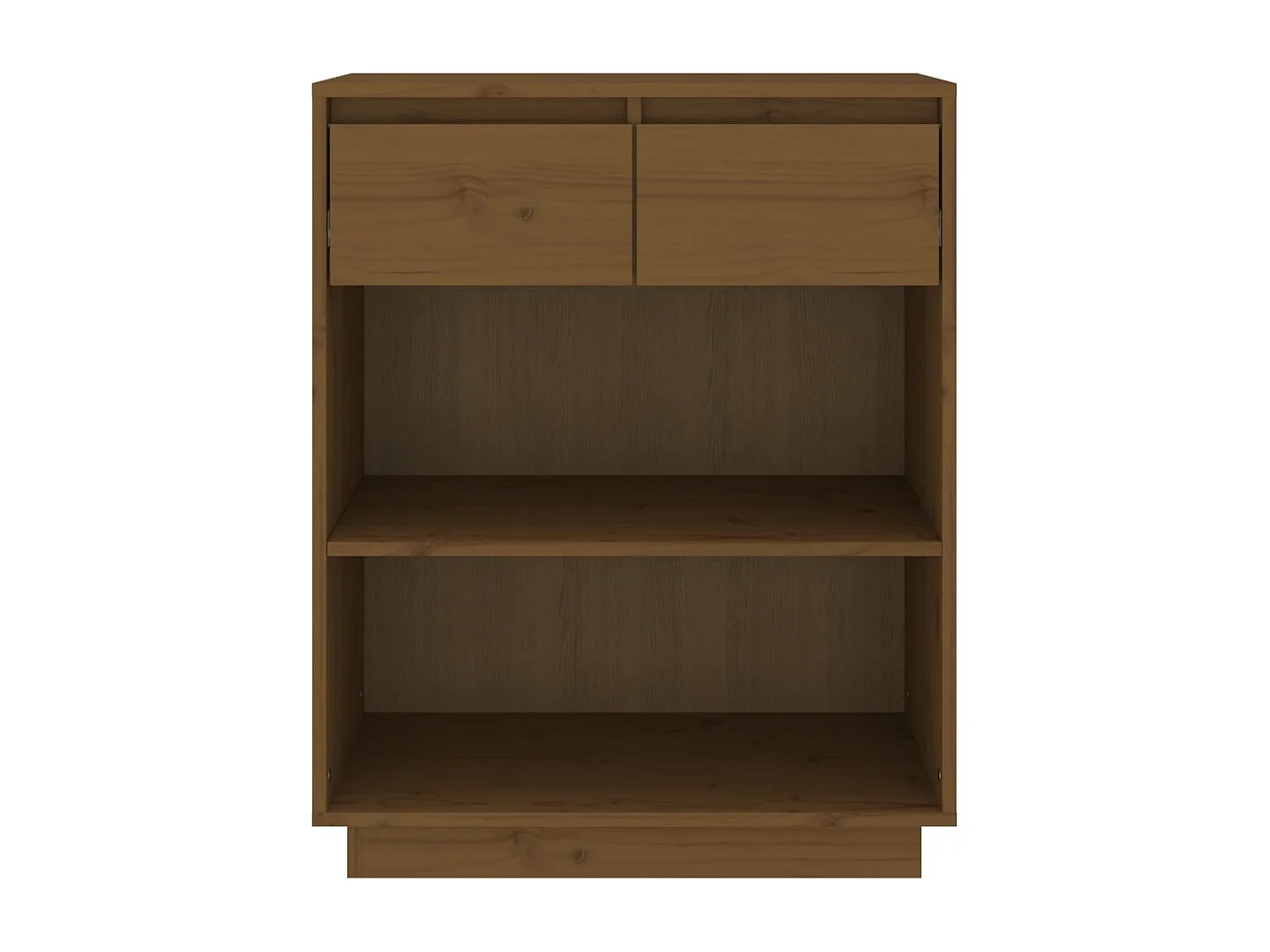 Armoire console Marron miel 60x34x75 cm Bois de pin solide