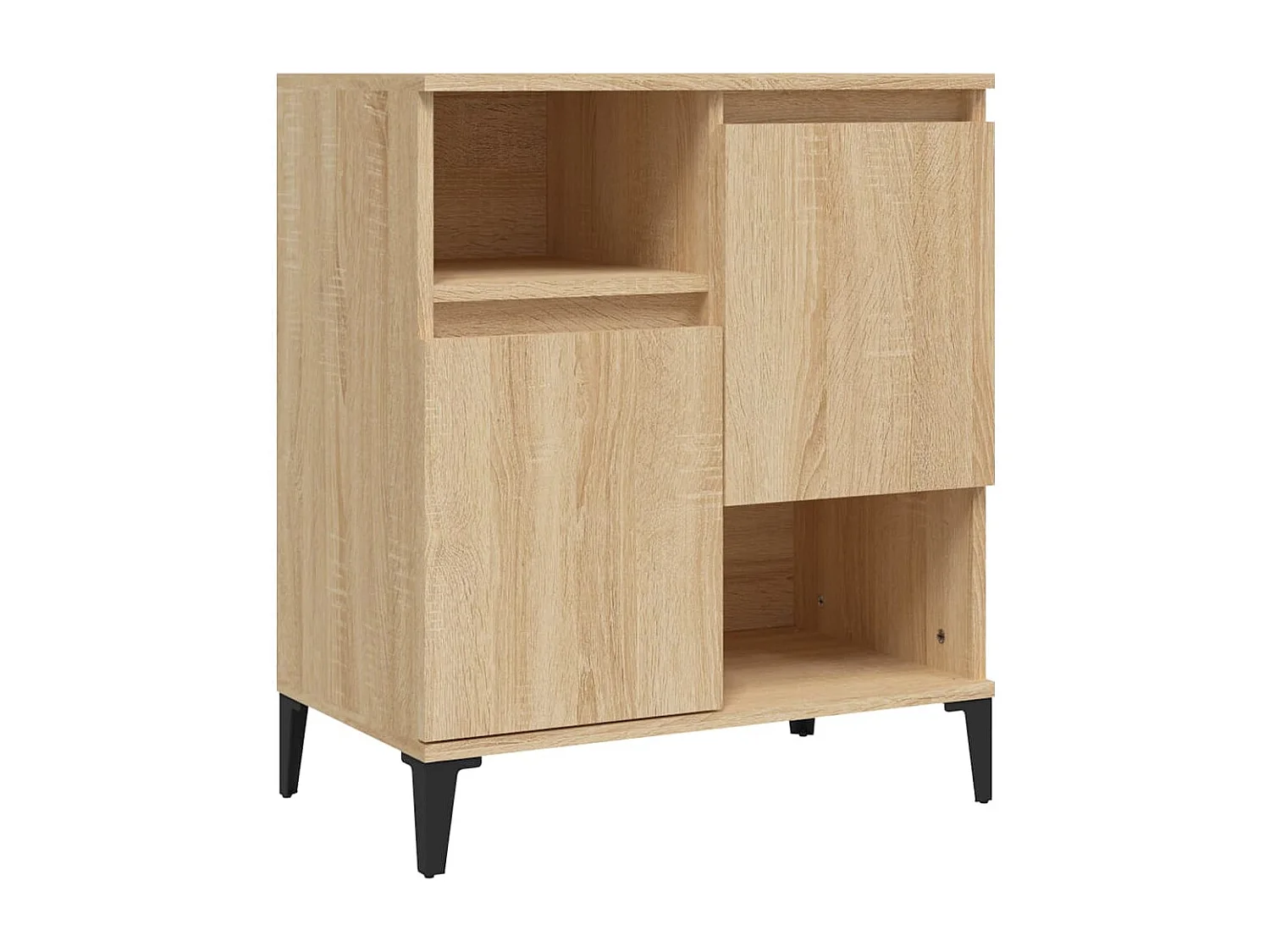 Buffets 2 pcs chêne sonoma 60x35x70 cm bois d'ingénierie