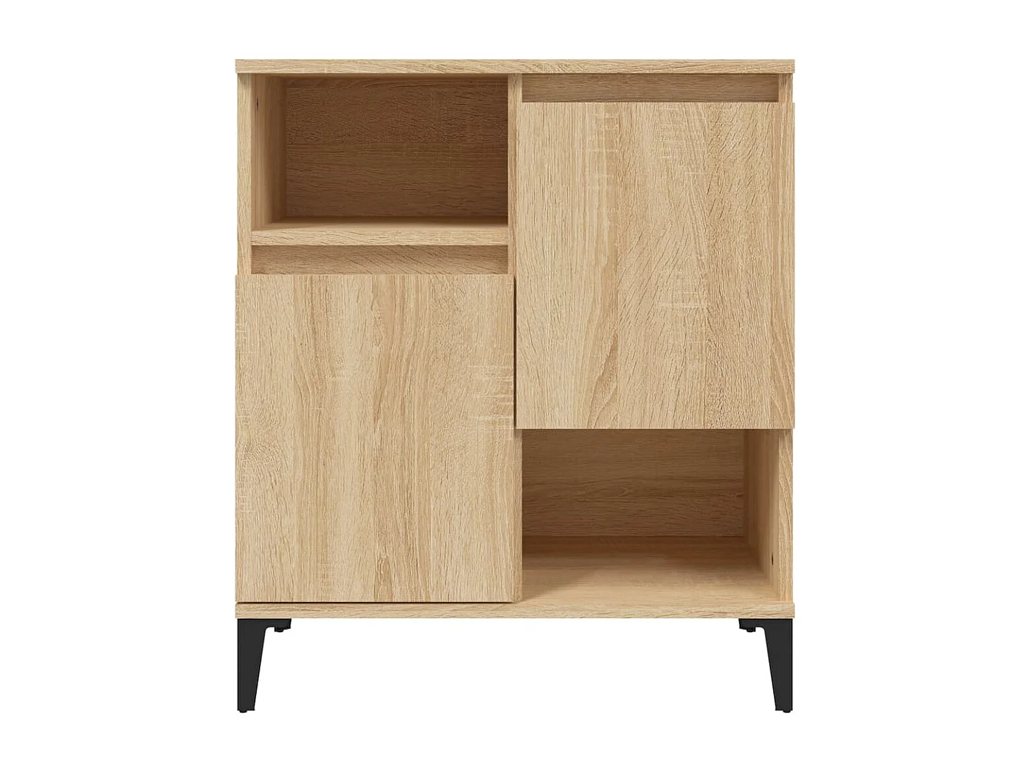 Buffets 2 pcs chêne sonoma 60x35x70 cm bois d'ingénierie