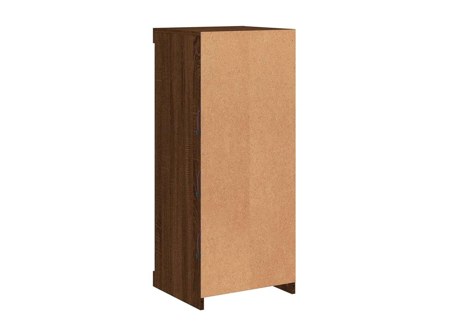 Credenza con luci LED rovere marrone 41x37x100 cm