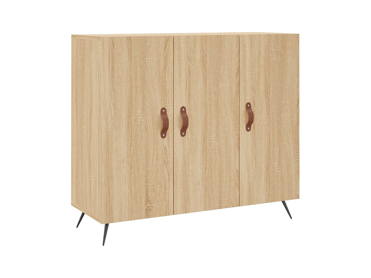 Buffet chêne sonoma 90x34x80 cm bois d'ingénierie