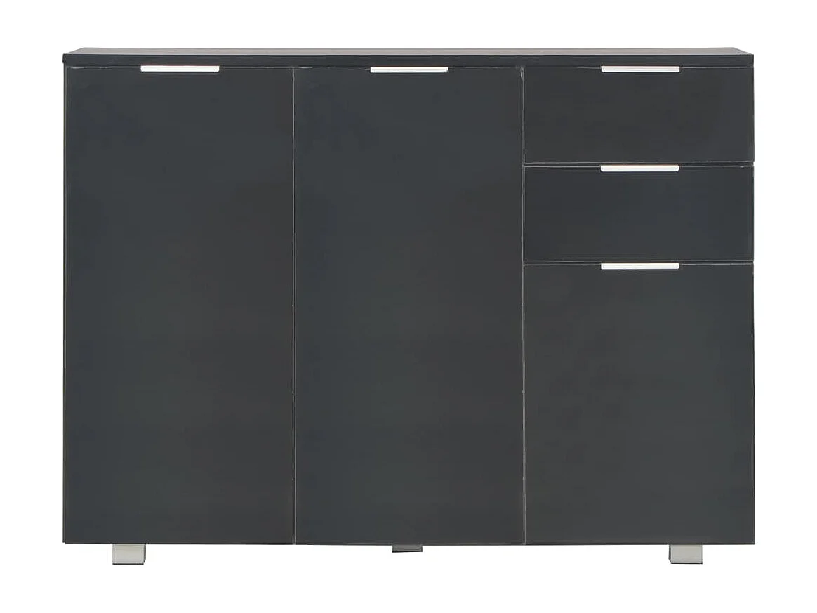 Buffet Noir brillant 107x35x80,5 cm