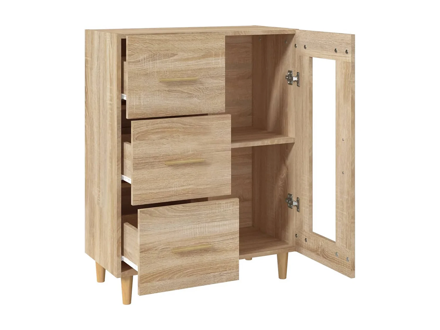 Credenza in rovere Sonoma 69,5x34x90 cm in legno ingegnerizzato