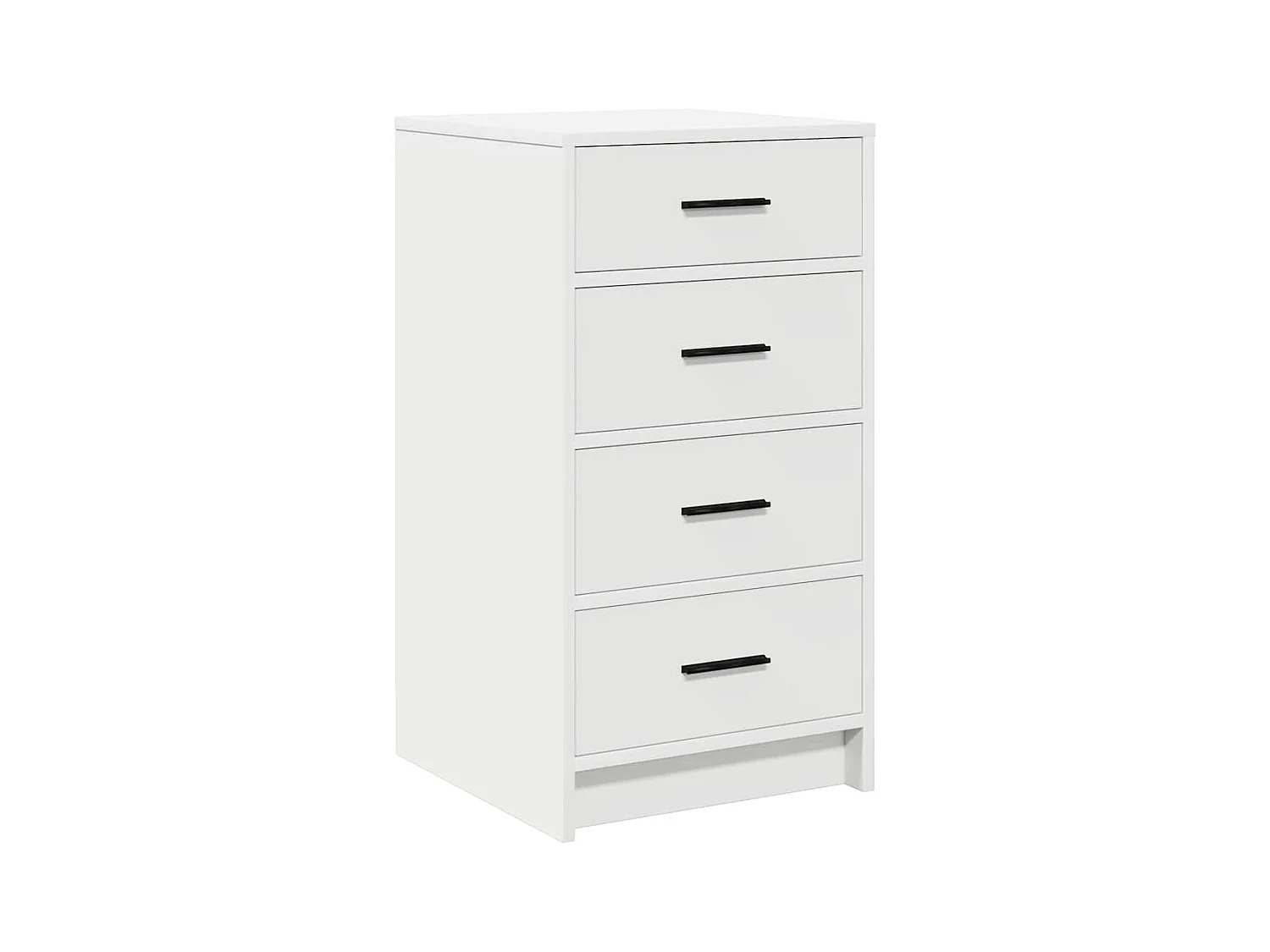 Buffet Blanc 40x41x75 cm en bois d'ingénierie