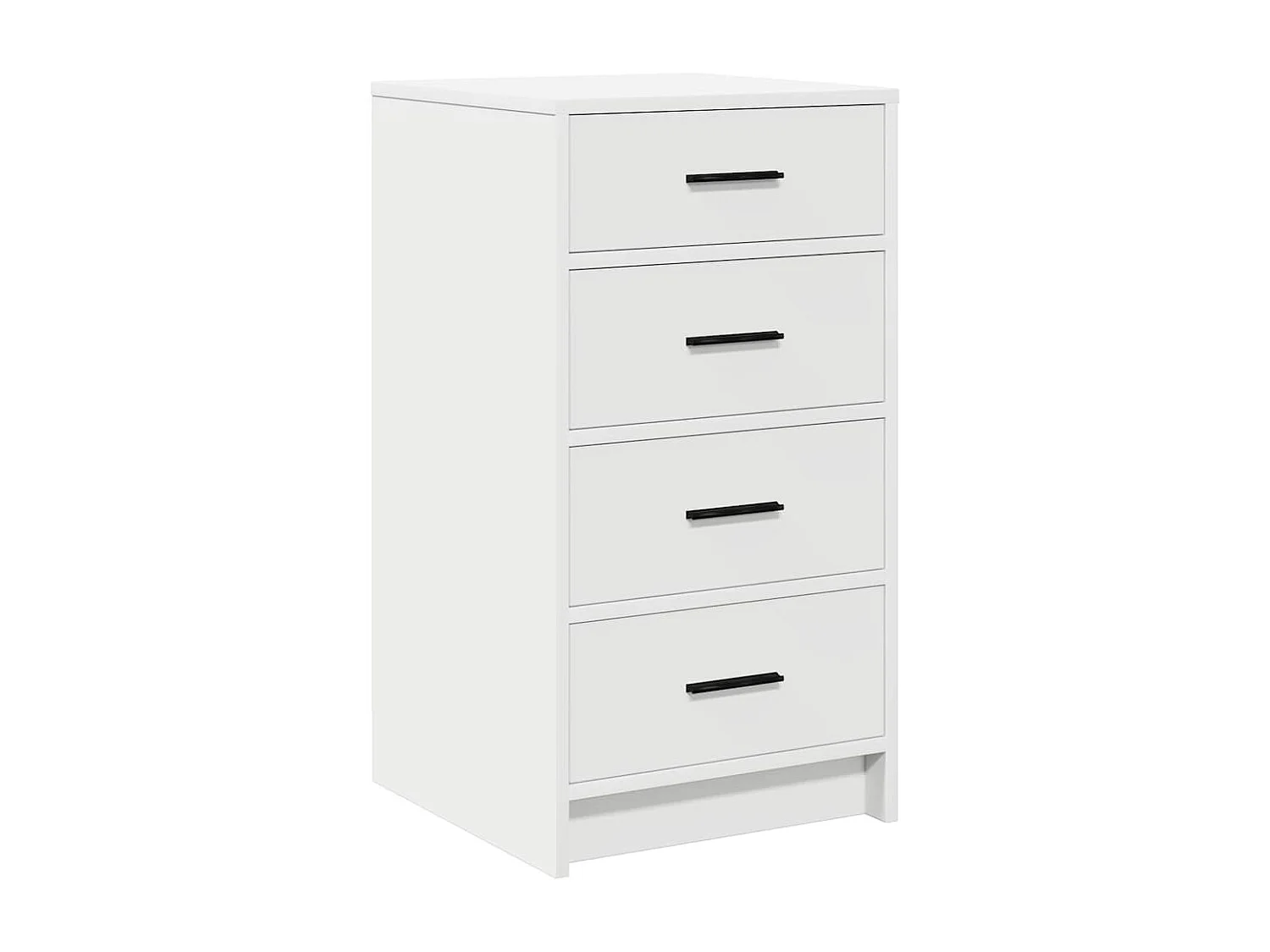 Buffet Blanc 40x41x75 cm en bois d'ingénierie