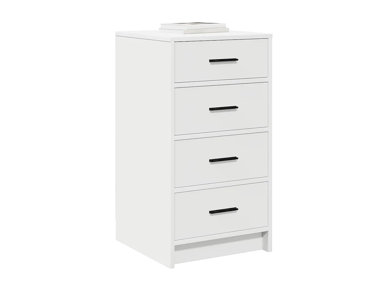 Buffet Blanc 40x41x75 cm en bois d'ingénierie