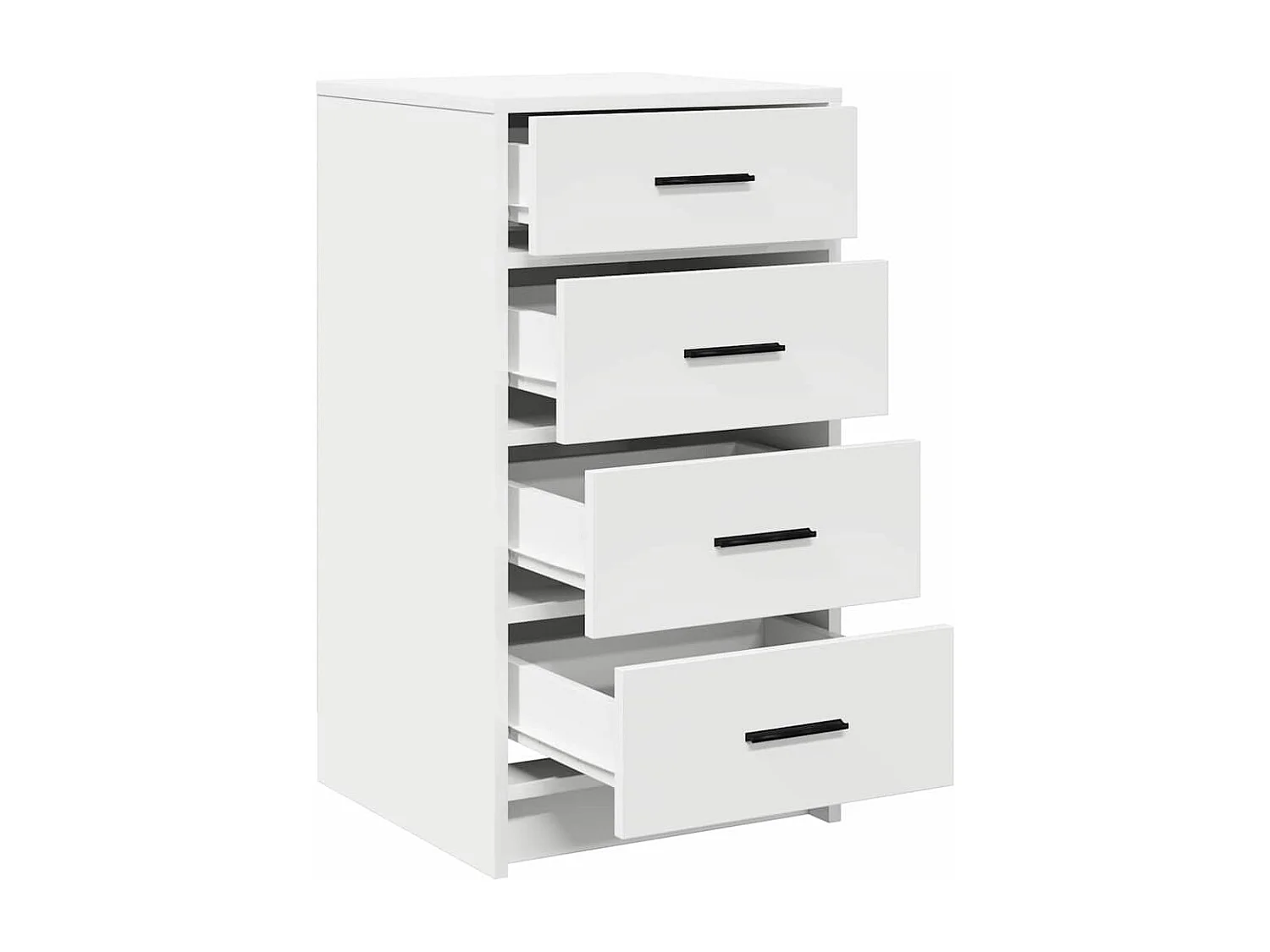 Buffet Blanc 40x41x75 cm en bois d'ingénierie