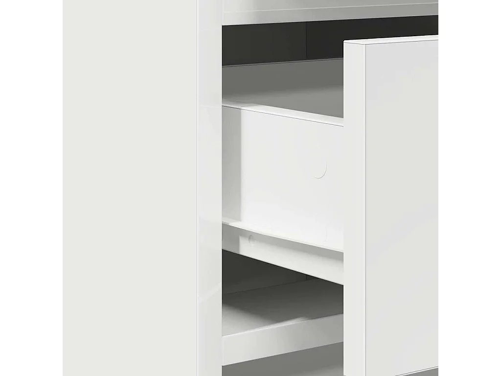 Buffet Blanc 40x41x75 cm en bois d'ingénierie