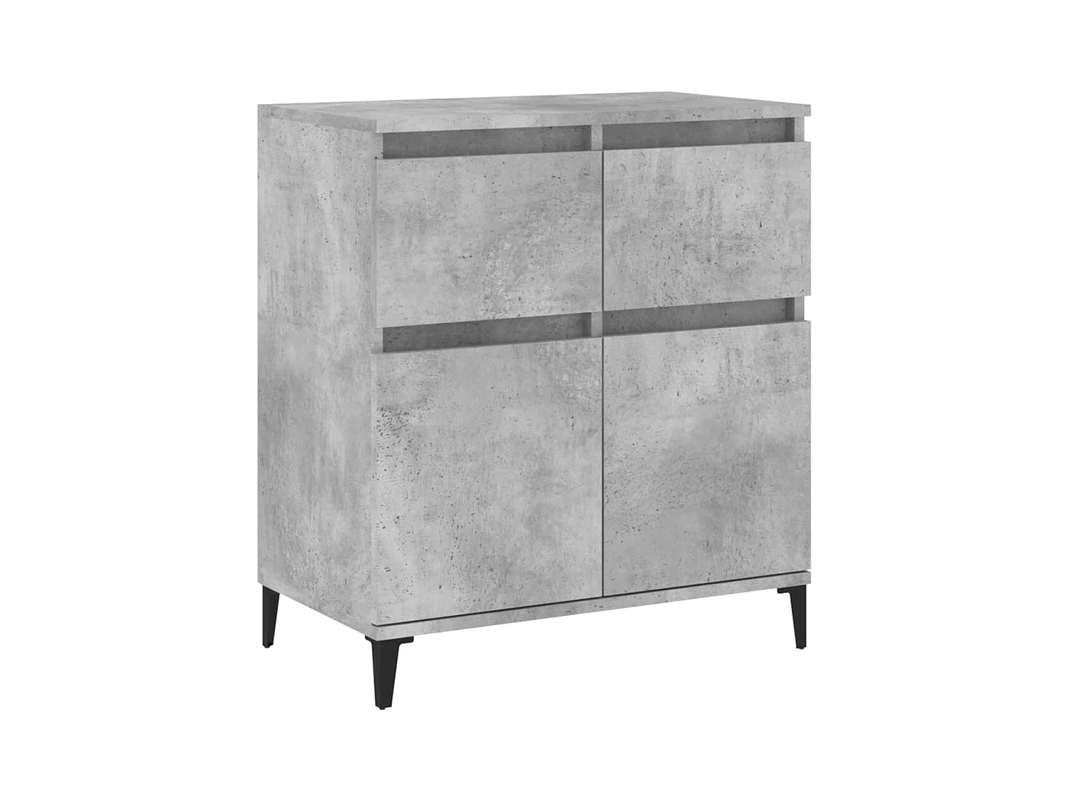 Buffet Gris béton 60x35x70 cm Bois d'ingénierie