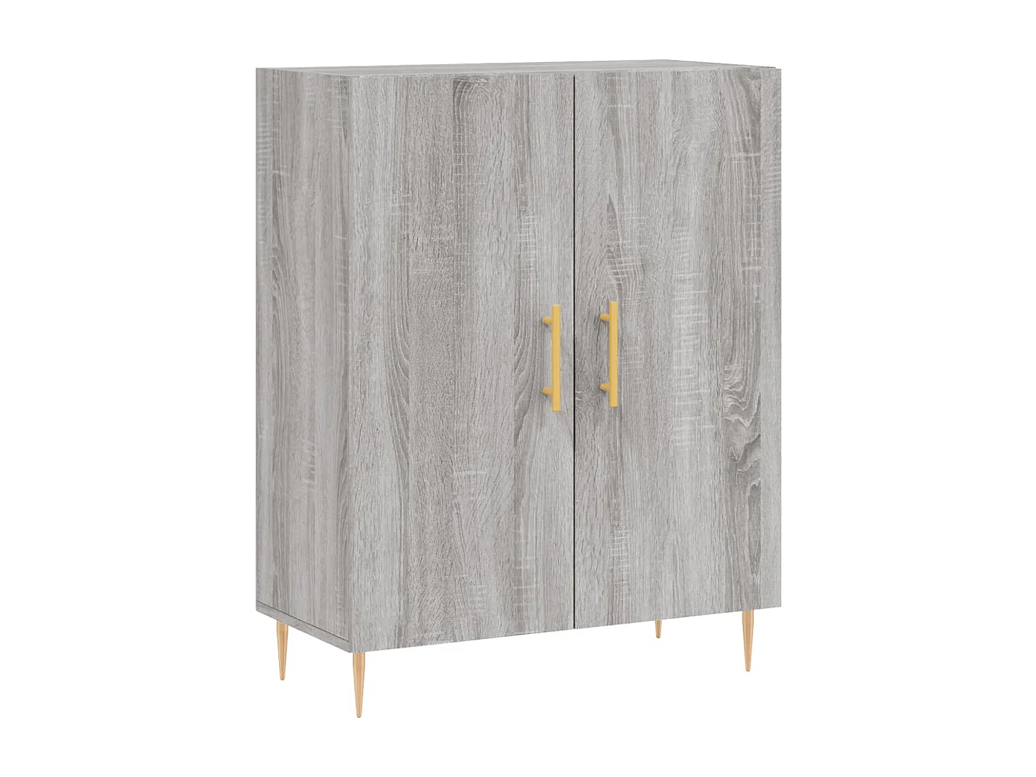 Buffet haut Sonoma gris 69,5x34x180 cm Bois d'ingénierie