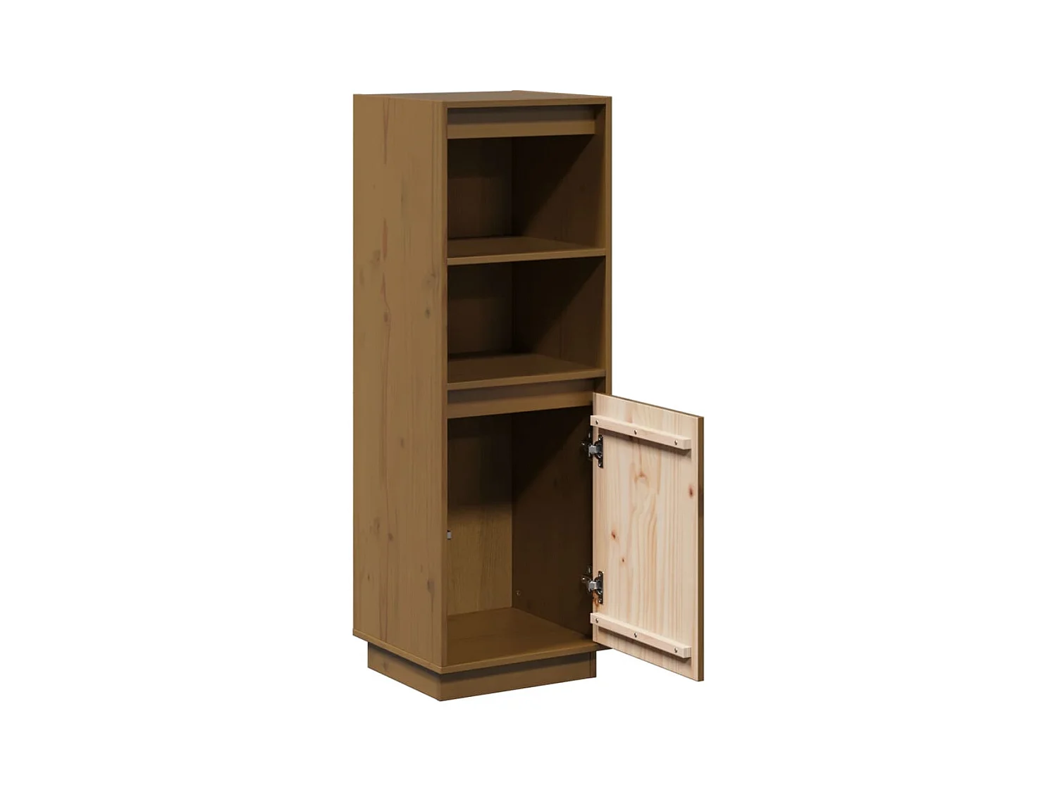 Buffet haut Marron miel 37x34x110 cm Bois massif de pin