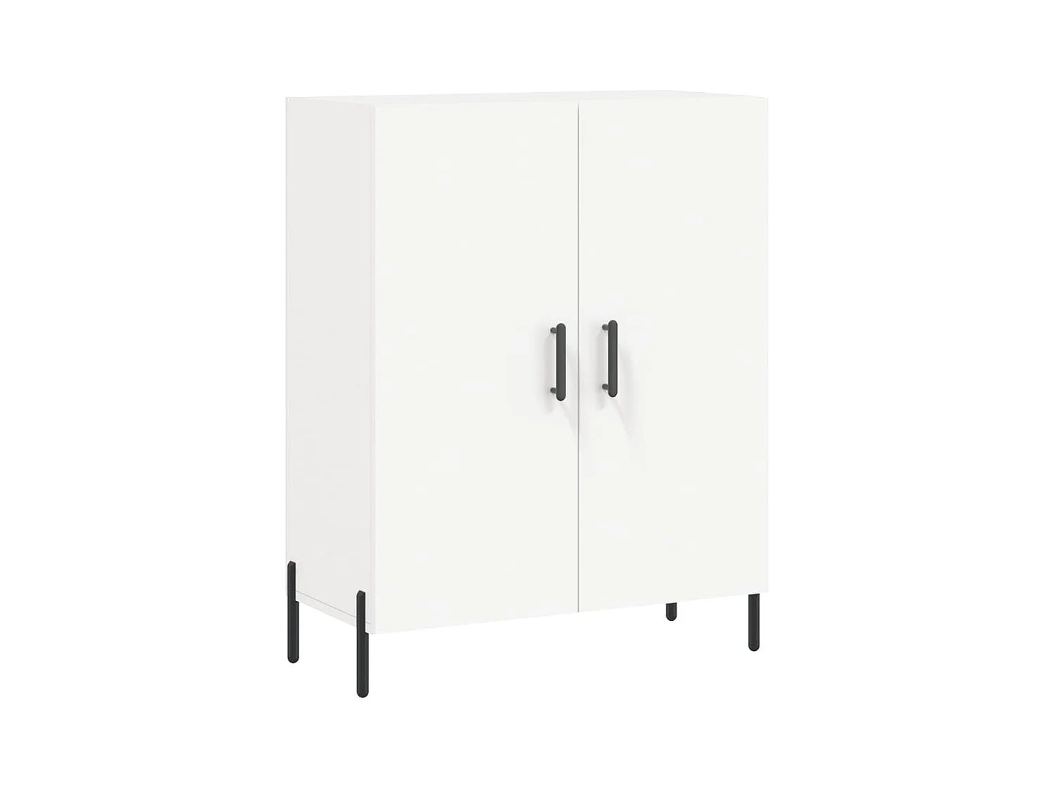 Wit dressoir 69,5x34x90 cm bewerkt hout