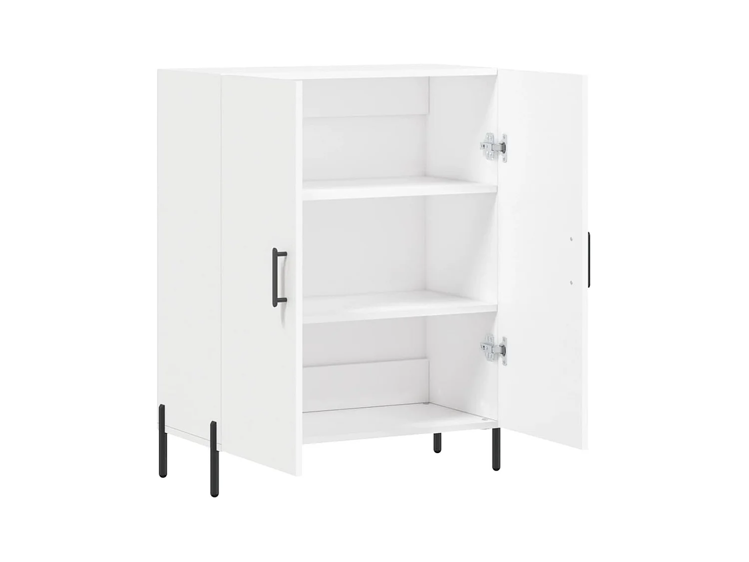 Wit dressoir 69,5x34x90 cm bewerkt hout