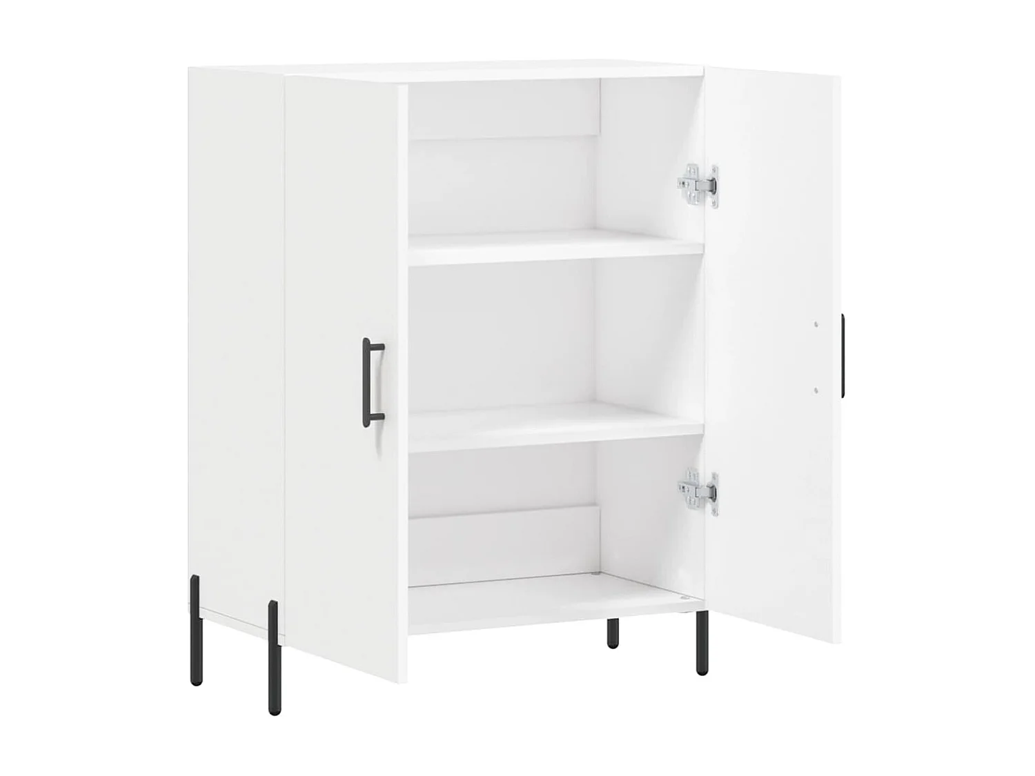 Wit dressoir 69,5x34x90 cm bewerkt hout