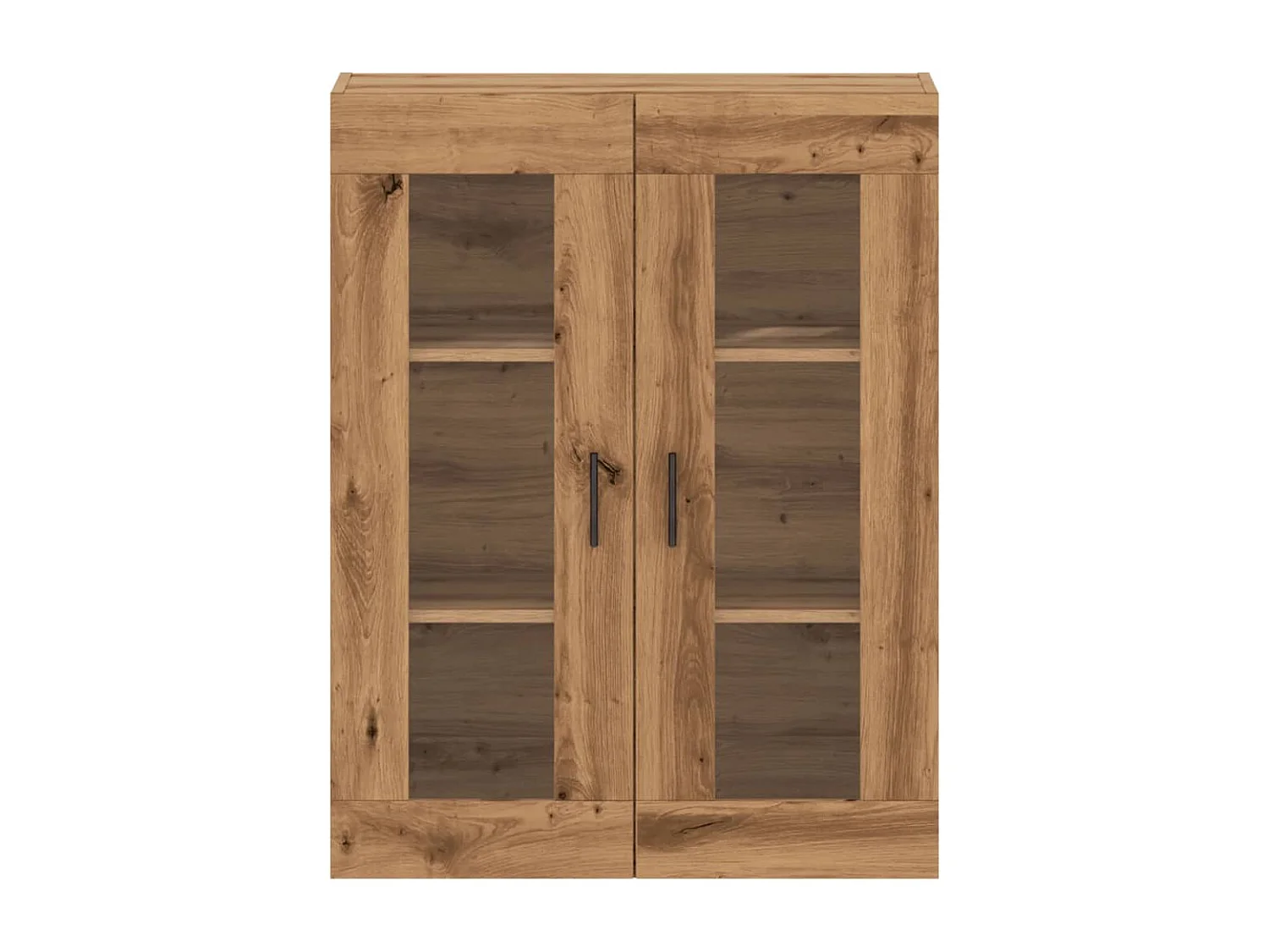 Mobiletto da parete in rovere fatto a mano 69,5x34x90 cm