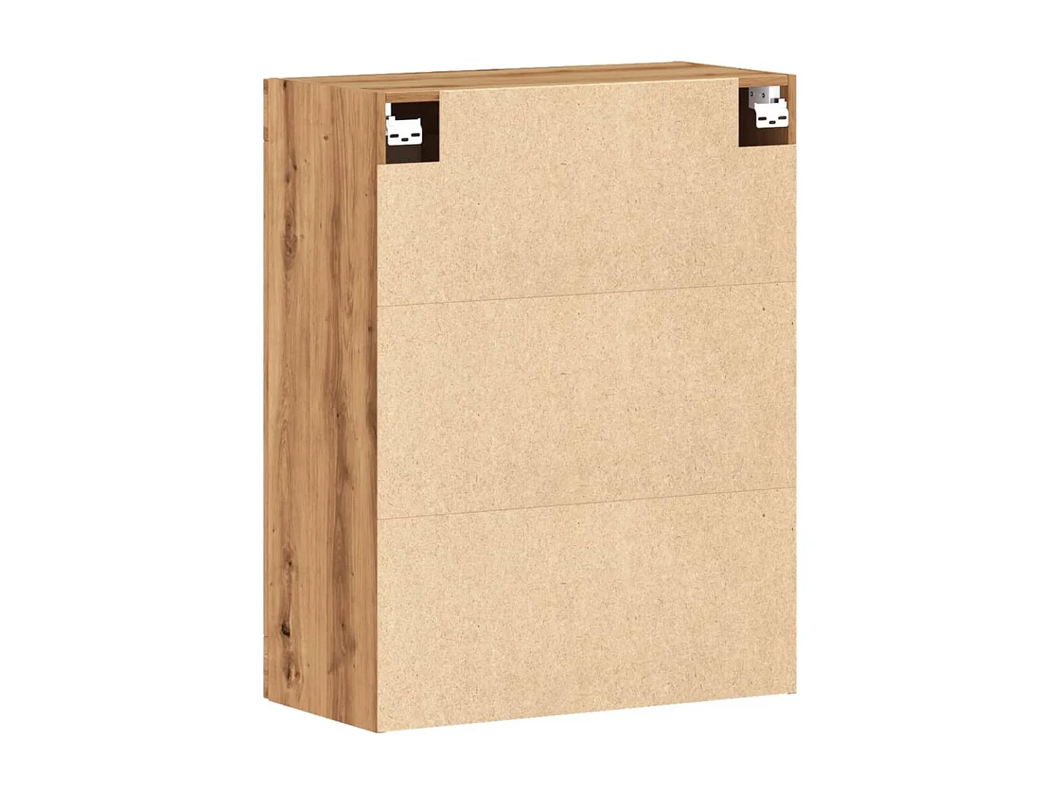 Mobiletto da parete in rovere fatto a mano 69,5x34x90 cm