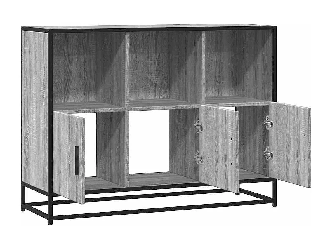 Buffet sonoma gris 100x35x76 cm bois d'ingénierie