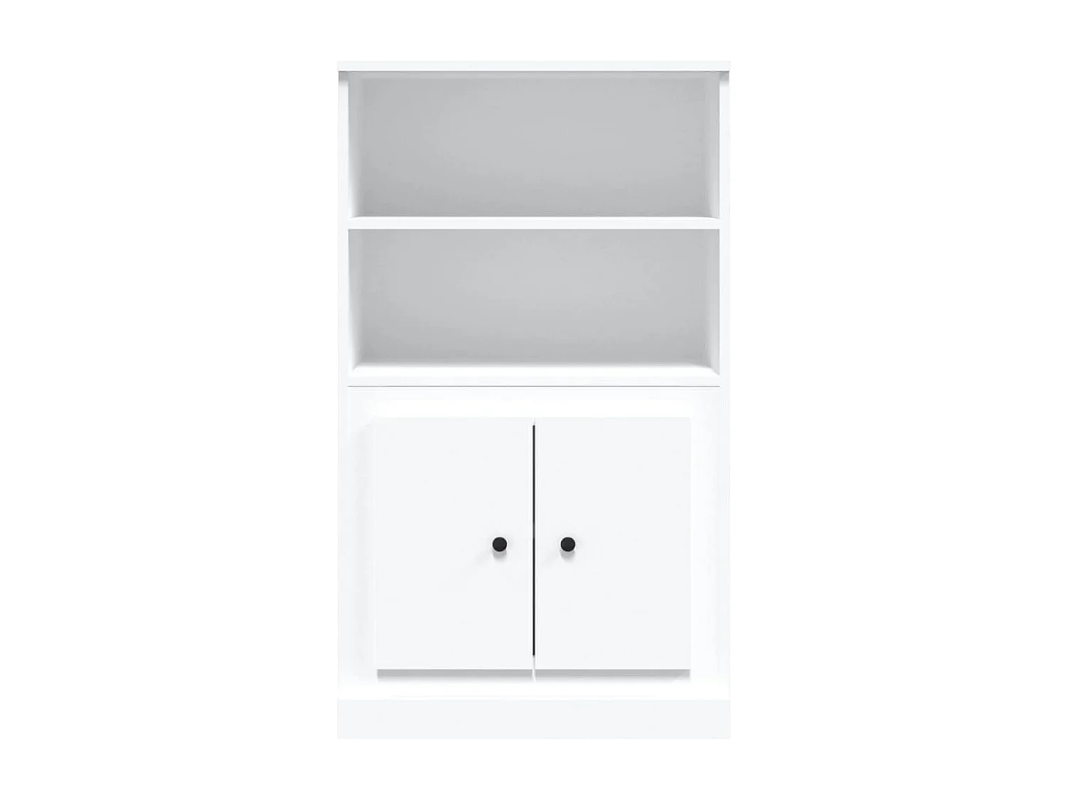 Buffet haut blanc 60x35,5x103,5 cm bois d'ingénierie