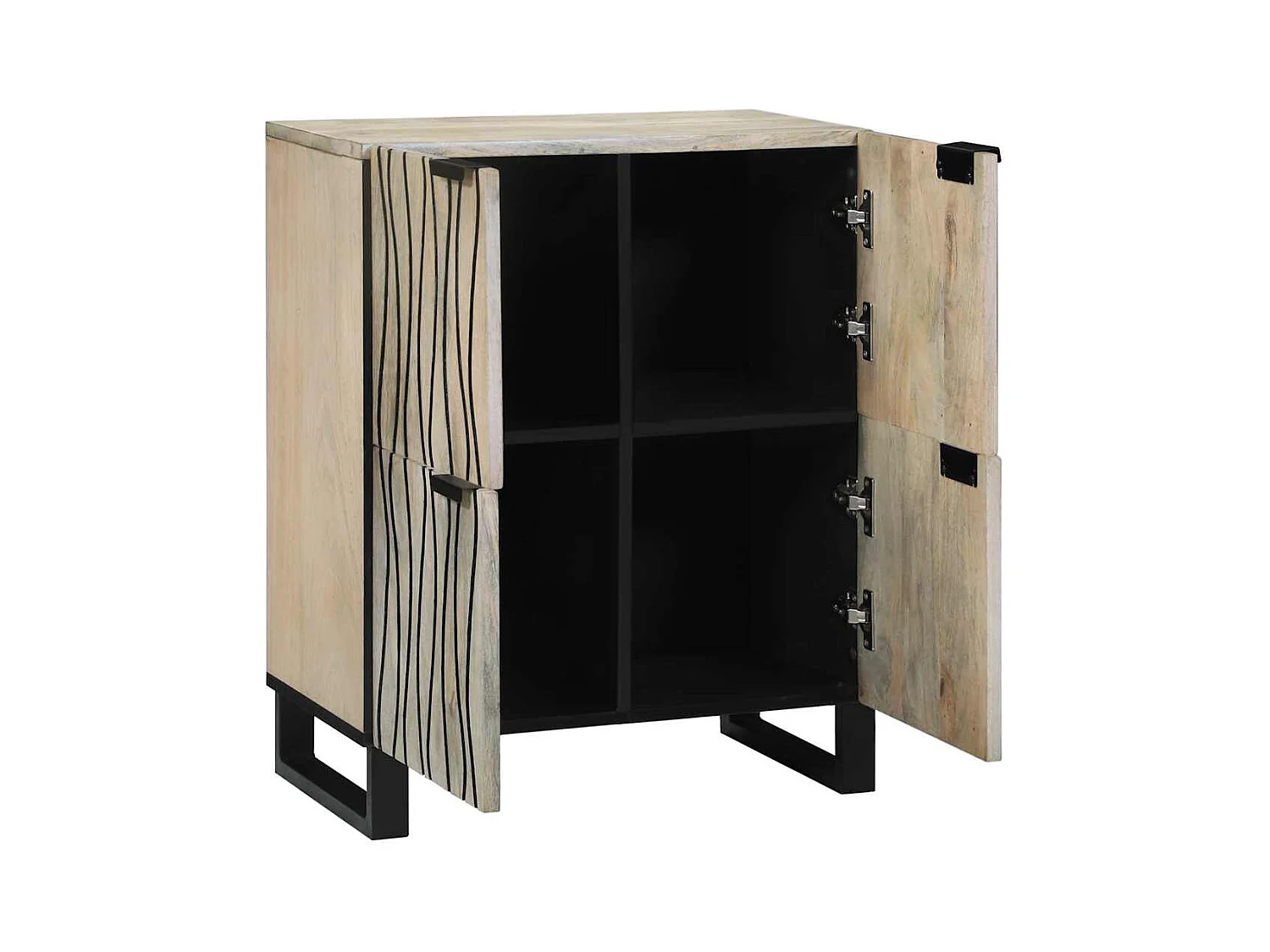 Meubles et étagères de rangement pour médias Blanc et Noir