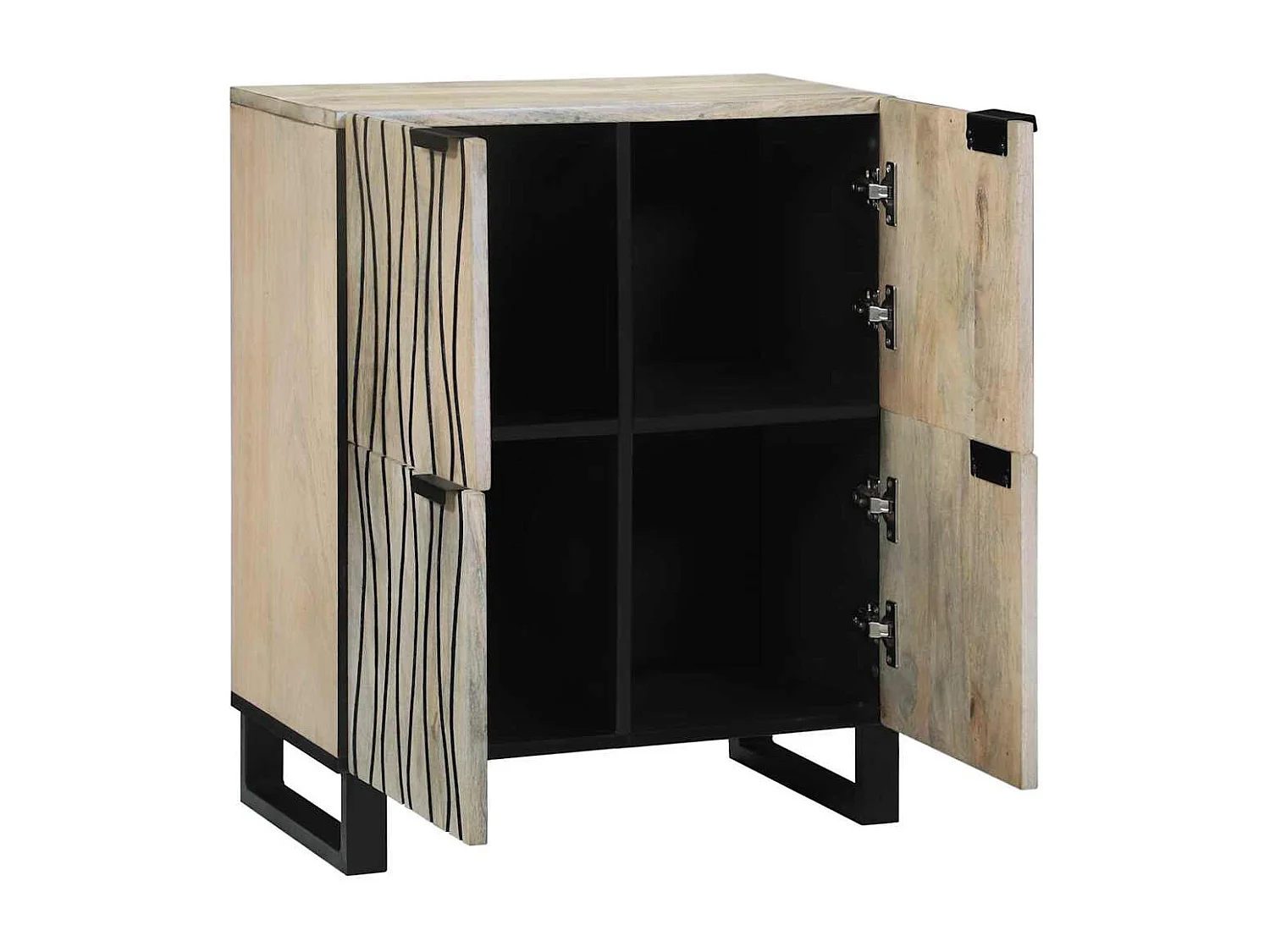 Meubles et étagères de rangement pour médias Blanc et Noir