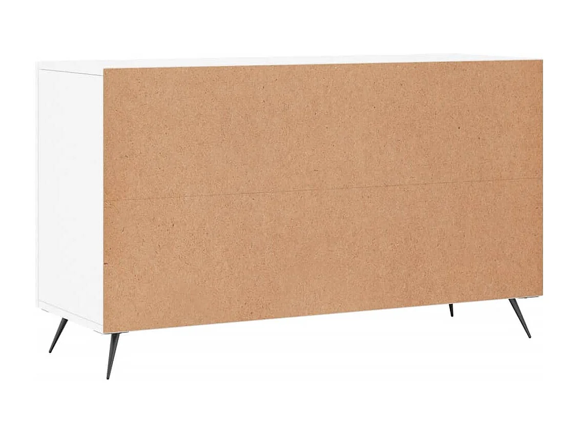 Buffet blanc 100x36x60 cm bois d'ingénierie