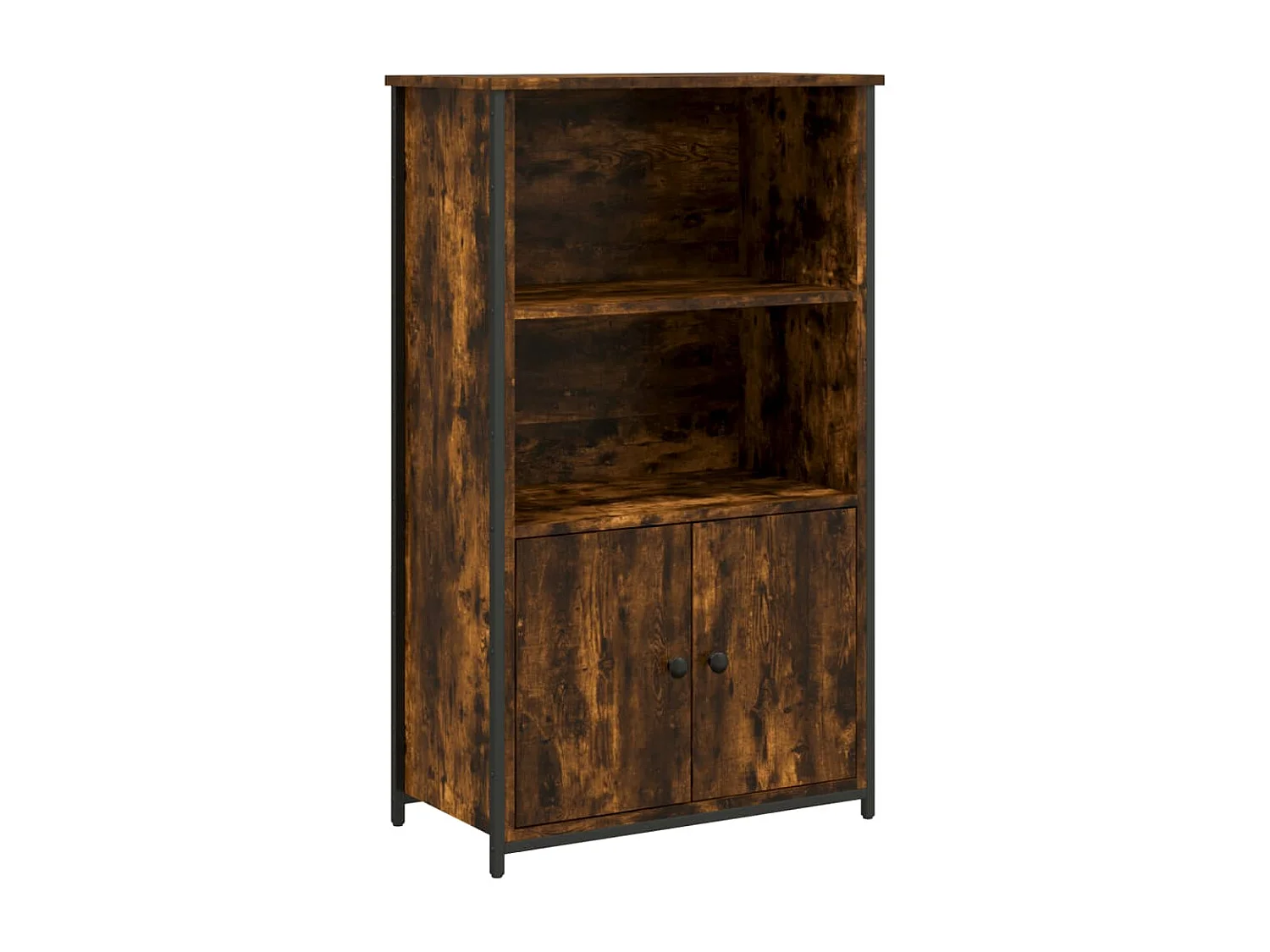 Hoog dressoir gerookt eiken 62x32x103,5 cm bewerkt hout