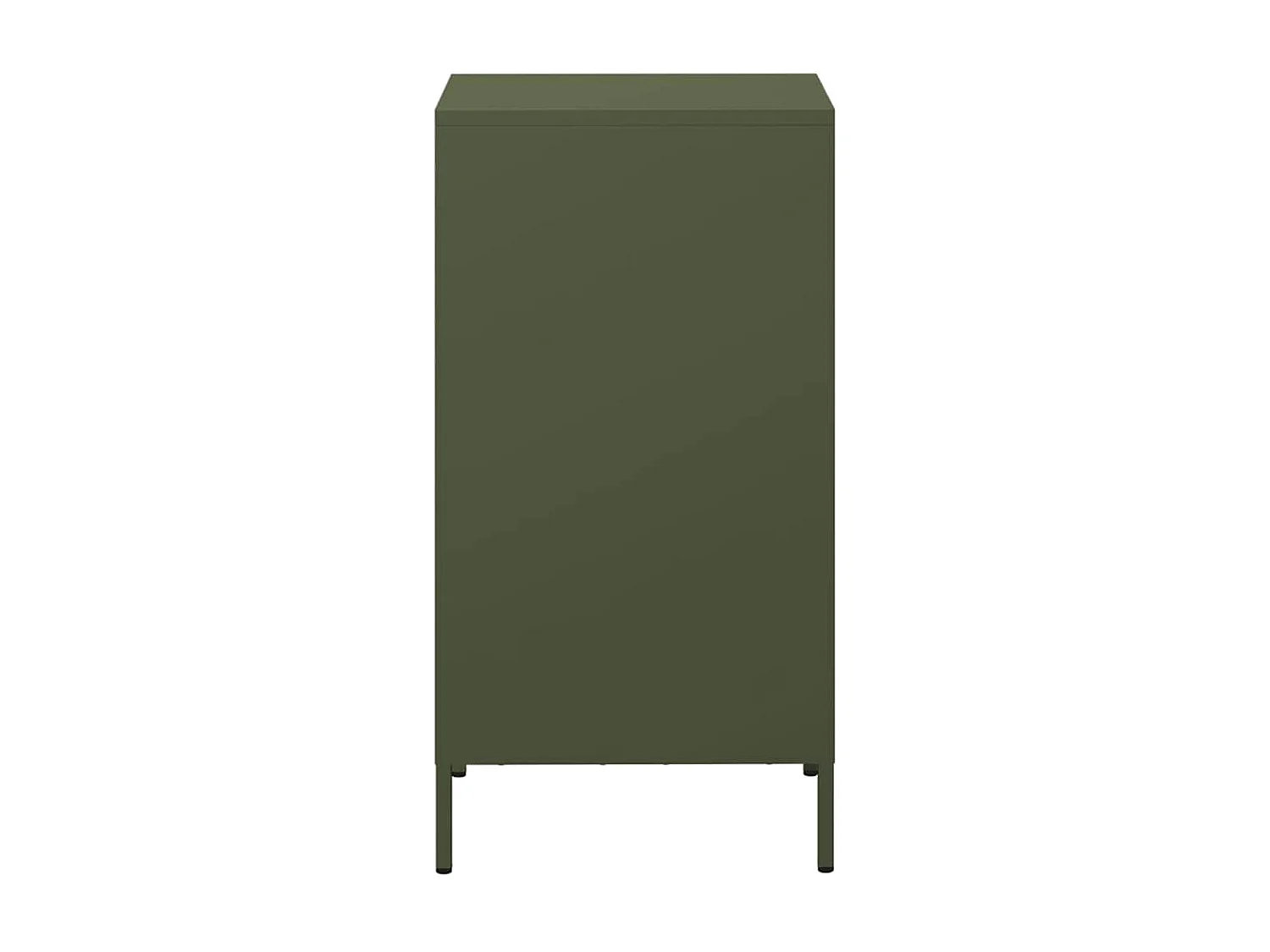 Olivgrünes Sideboard 35x39x73,5 cm kaltgewalzter Stahl