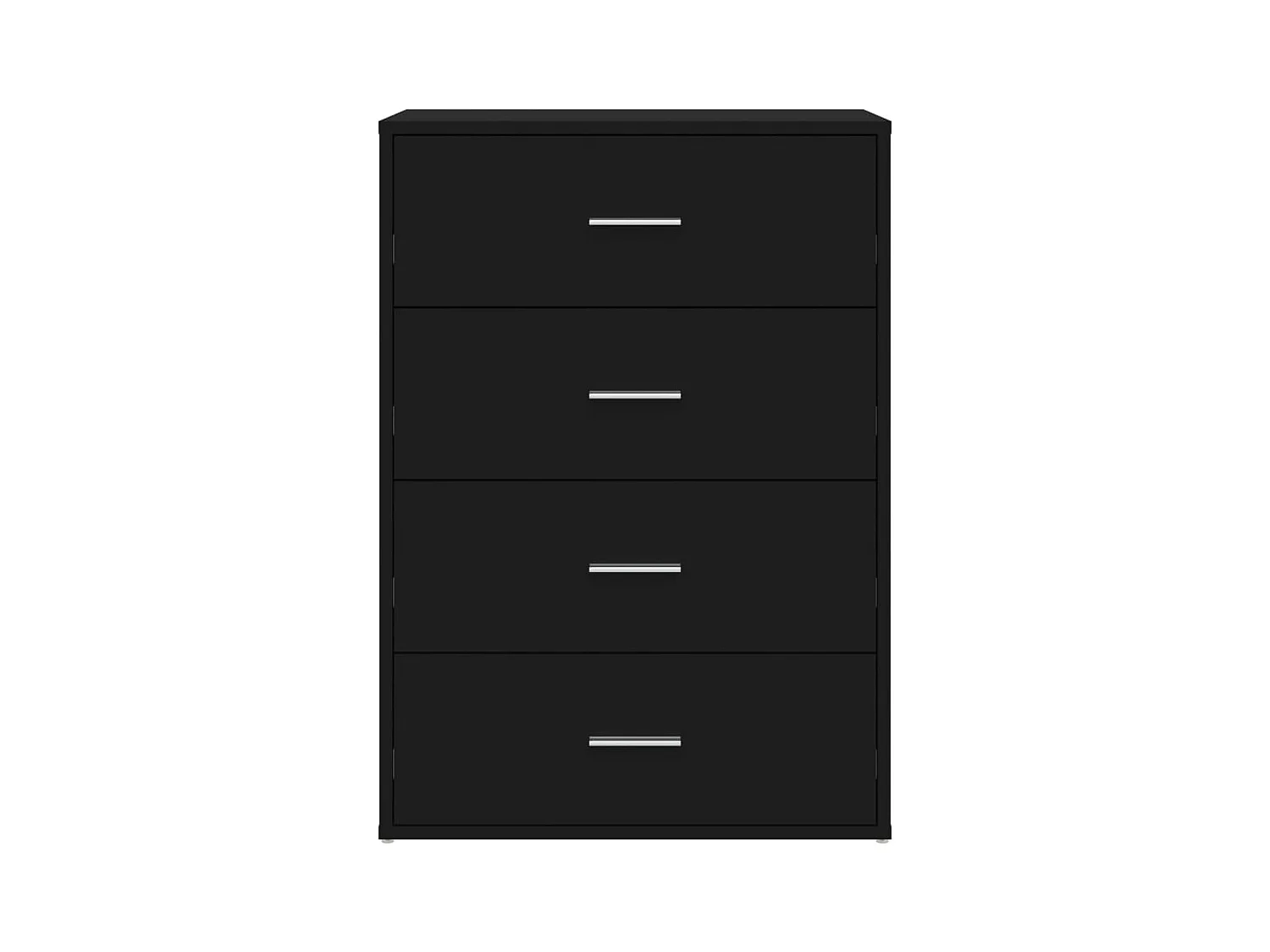 Buffet noir 60x31x84 cm bois d'ingénierie