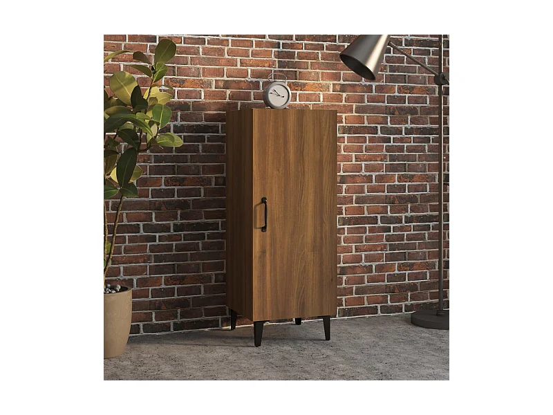 Buffet Chêne marron 34,5x34x90 cm Bois d'ingénierie