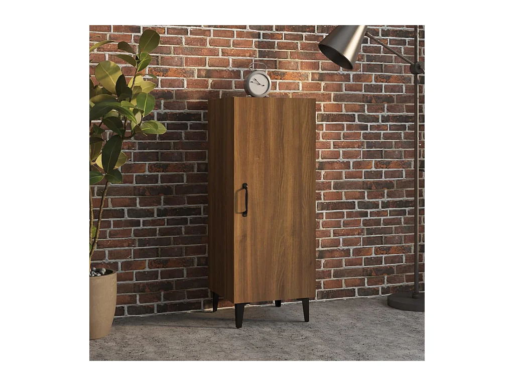 Aparador Roble Marrón 34,5x34x90 cm Madera de ingeniería