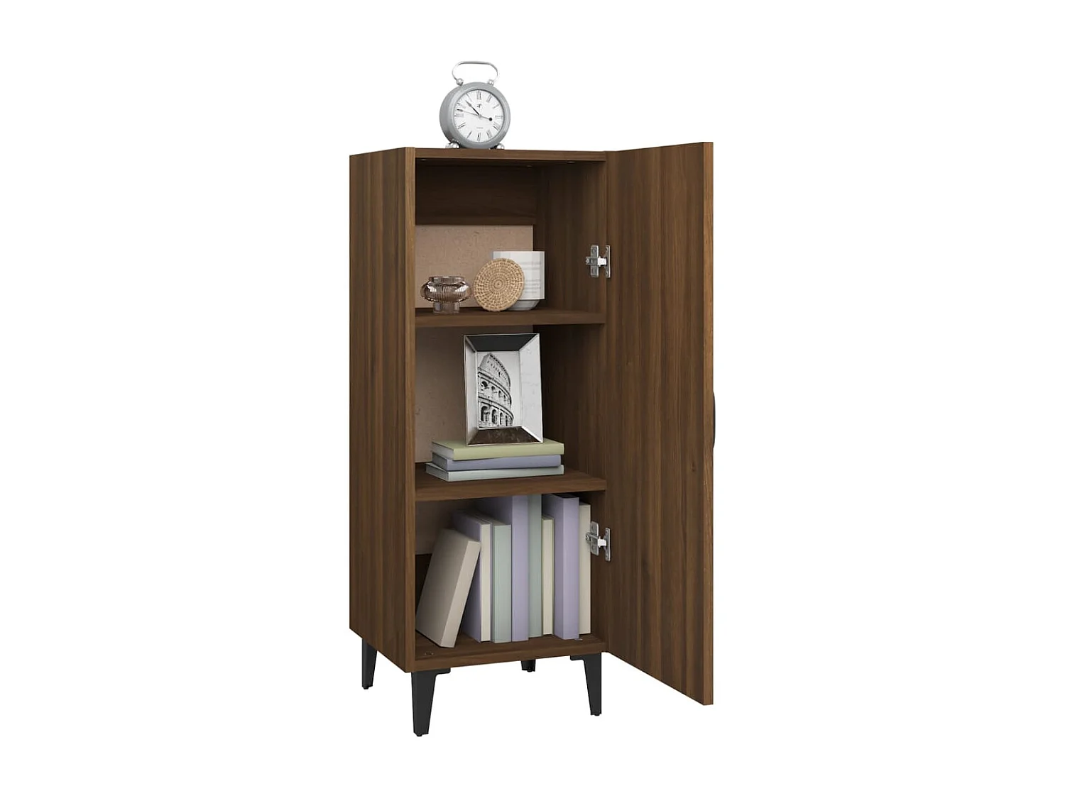 Buffet Chêne marron 34,5x34x90 cm Bois d'ingénierie