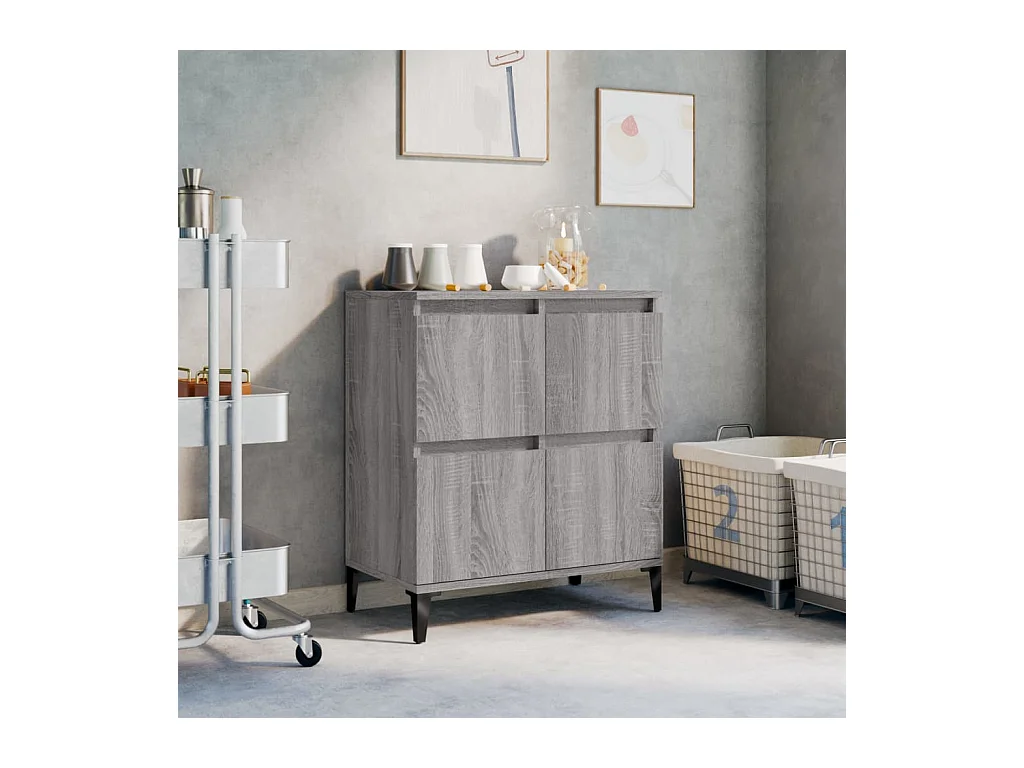 Buffet Sonoma gris 60x35x70 cm Bois d'ingénierie