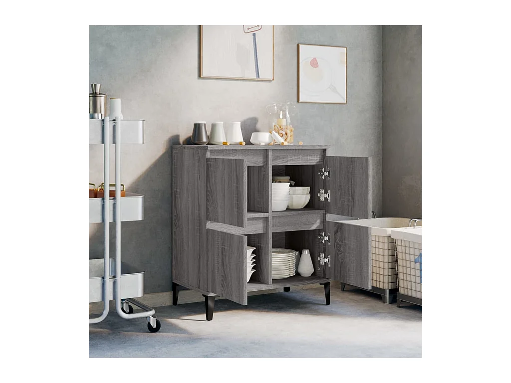 Buffet Sonoma gris 60x35x70 cm Bois d'ingénierie
