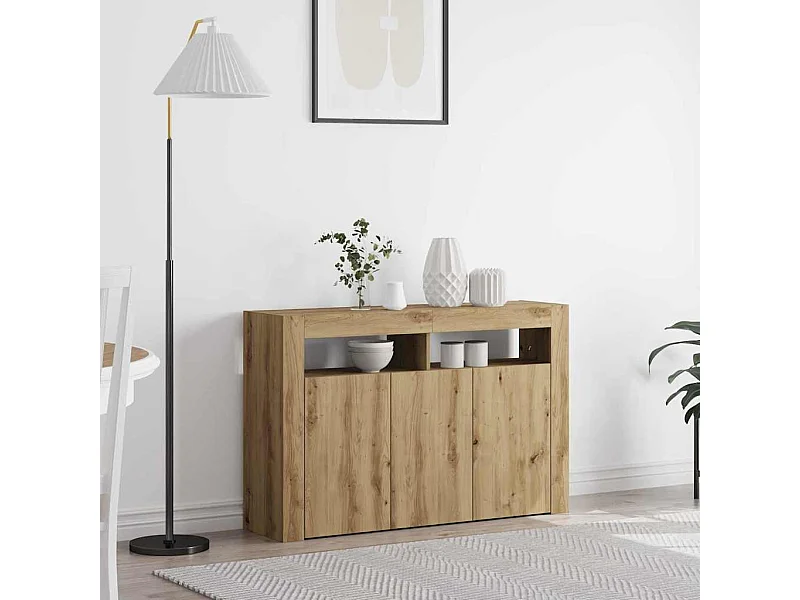 Buffet Chêne artisanal Bois d'ingénierie 116 x 30 x 75 cm Buffet