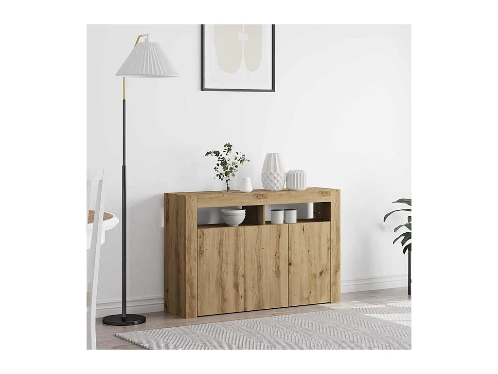 Buffet Chêne artisanal Bois d'ingénierie 116 x 30 x 75 cm Buffet