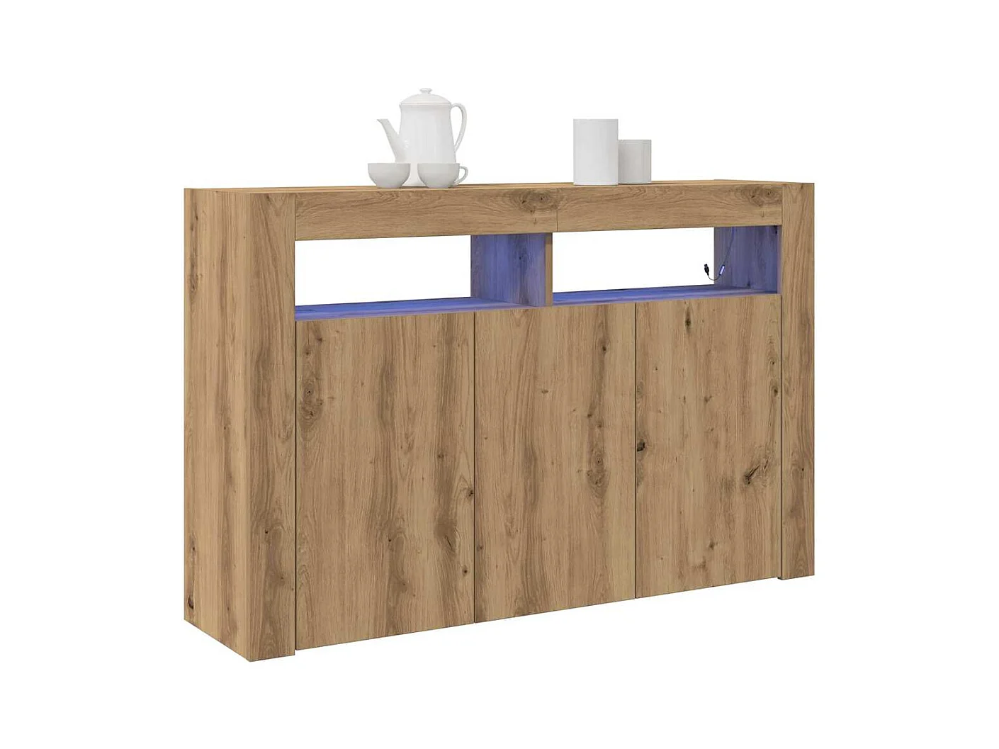 Buffet Chêne artisanal Bois d'ingénierie 116 x 30 x 75 cm Buffet