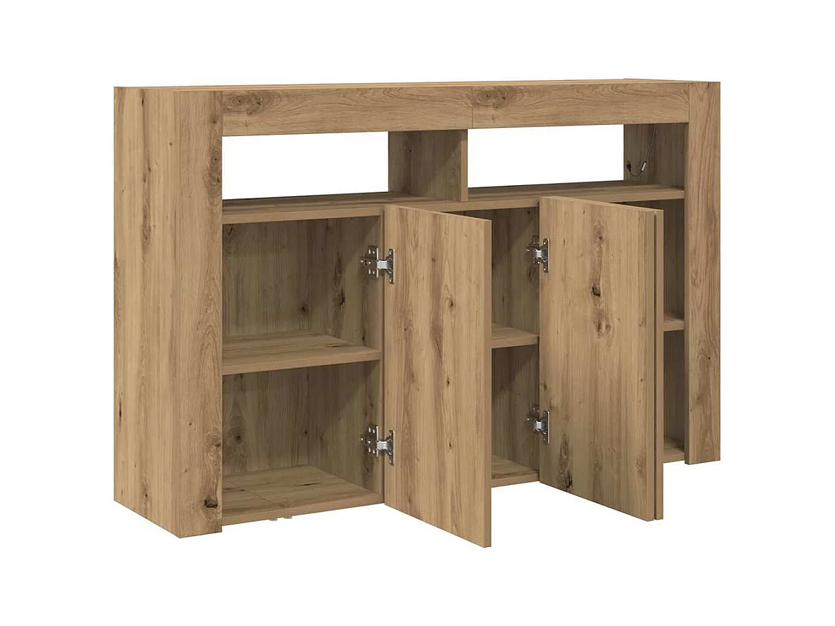 Buffet Chêne artisanal Bois d'ingénierie 116 x 30 x 75 cm Buffet