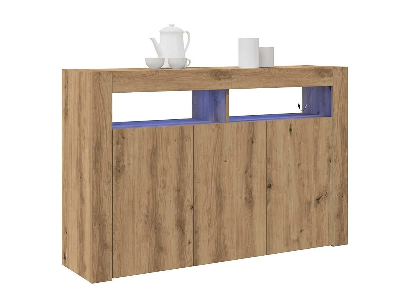 Buffet Chêne artisanal Bois d'ingénierie 116 x 30 x 75 cm Buffet