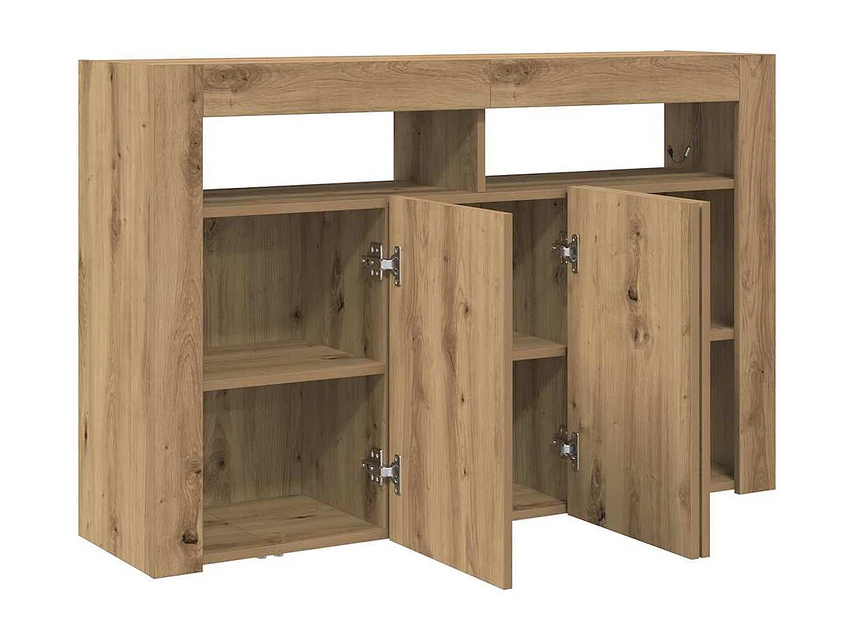 Buffet Chêne artisanal Bois d'ingénierie 116 x 30 x 75 cm Buffet