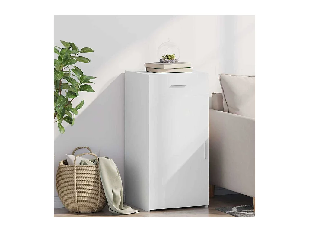 Buffet blanc 45x42,5x93 cm bois d'ingénierie