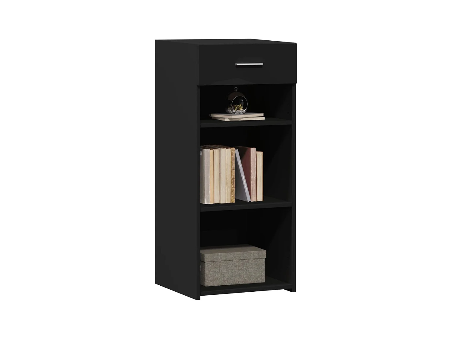 Buffet noir 40x42,5x93 cm bois d'ingénierie