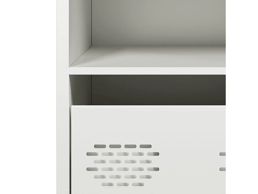 Buffet blanc 68x39x73,5 cm acier laminé à froid