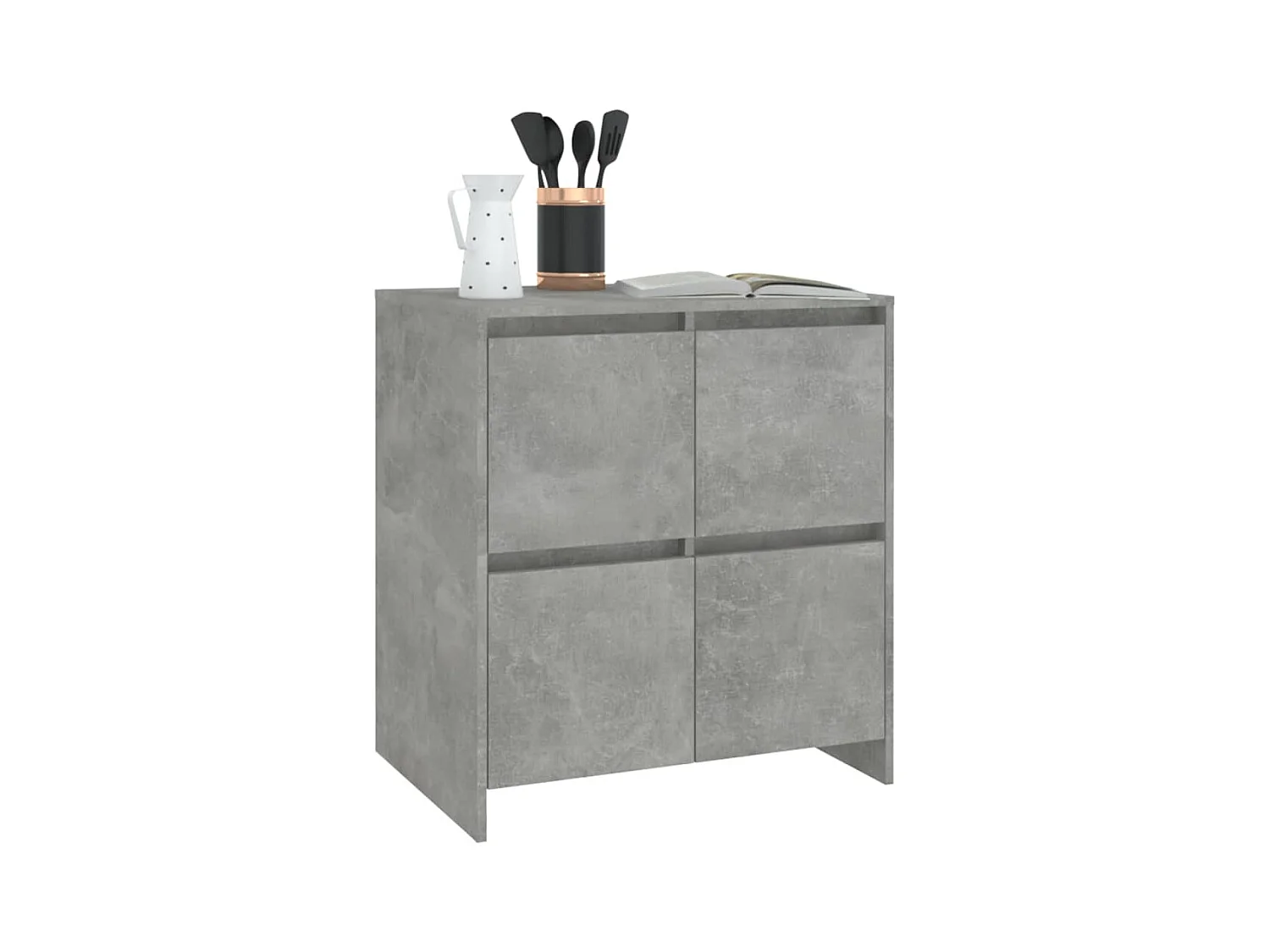 Buffet Gris béton 70x41x75 cm Bois d'ingénierie