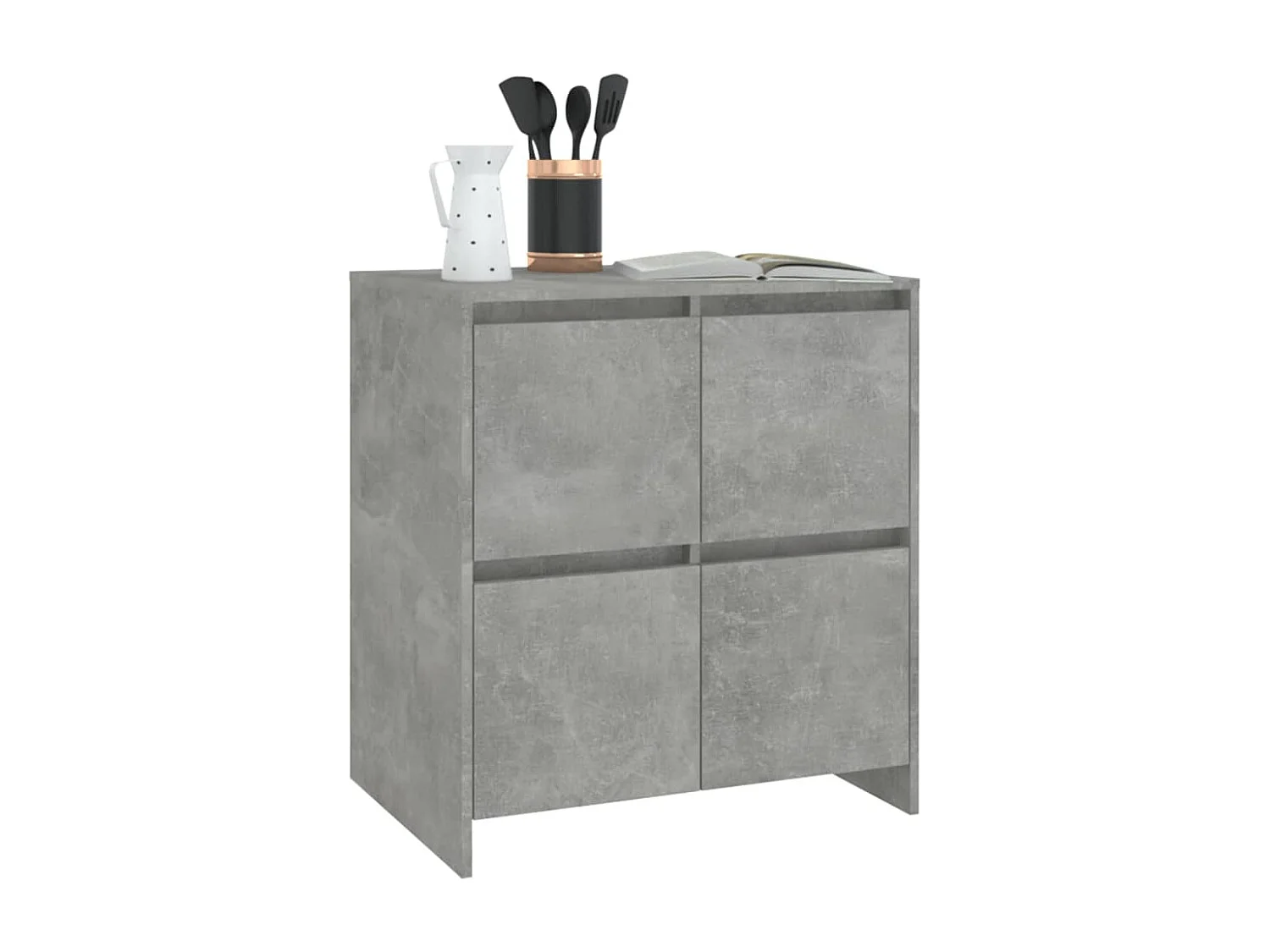 Buffet Gris béton 70x41x75 cm Bois d'ingénierie