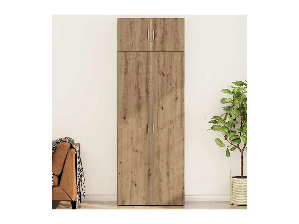 Mobile contenitore in rovere fatto a mano 80 x 42,5 x 225 cm