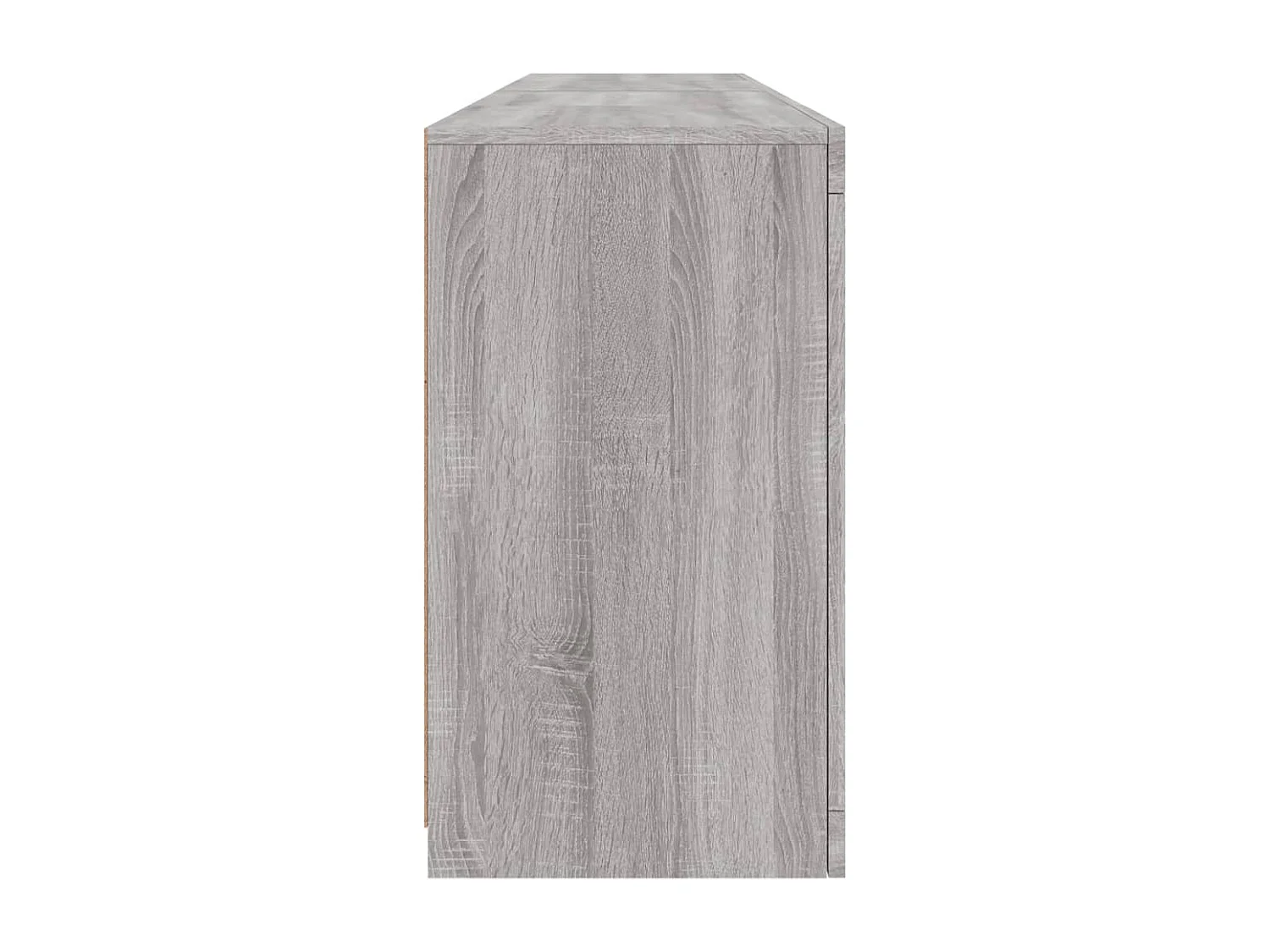 Buffet avec lumières LED sonoma gris 164x37x67 cm