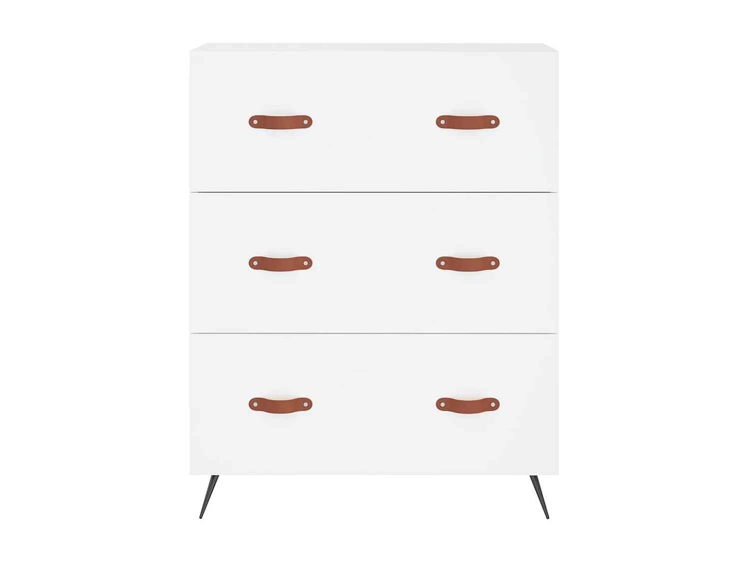 Wit hoog dressoir 69,5x34x180 cm Technisch hout