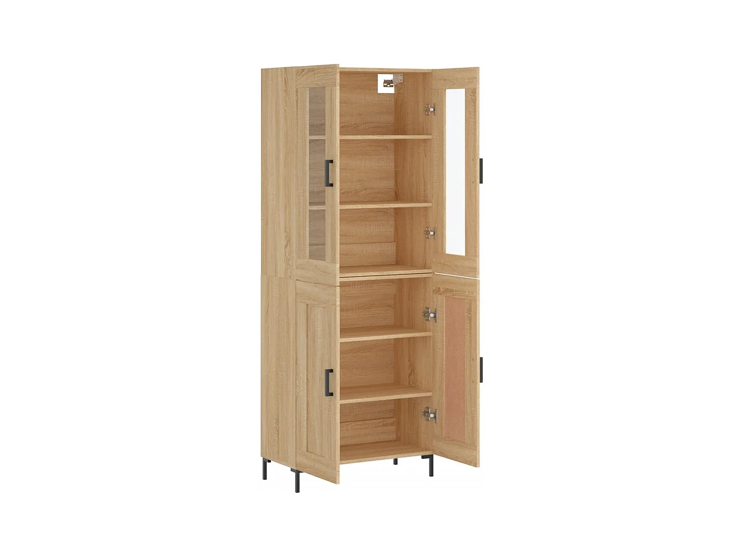 Buffet haut Chêne sonoma 69,5x34x180 cm Bois d'ingénierie