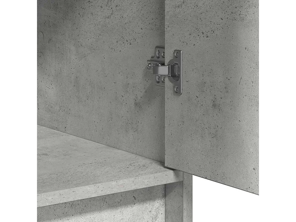 Buffet Gris Béton 40x41x75 cm Bois d'ingénierie